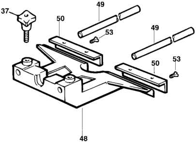 Default Diagram and Parts List for 40901 Type 1 Black and Decker Table Saw Accessories